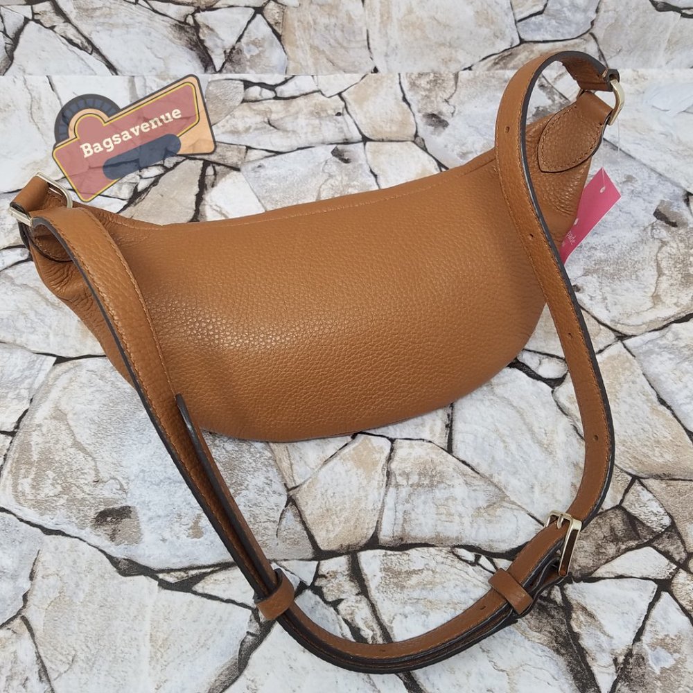 #bagsavenue Leila Belt Bag Warm Gingerbread Pebbled Leather Fanny Kate Spade - Picture 10 of 15